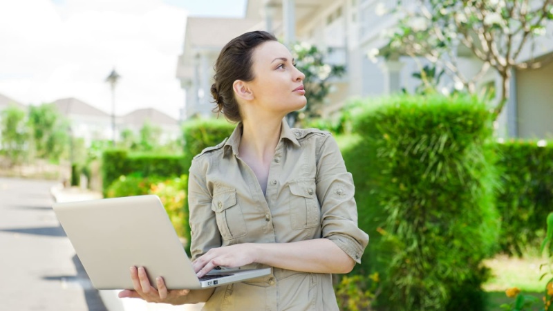 Woman with Laptop